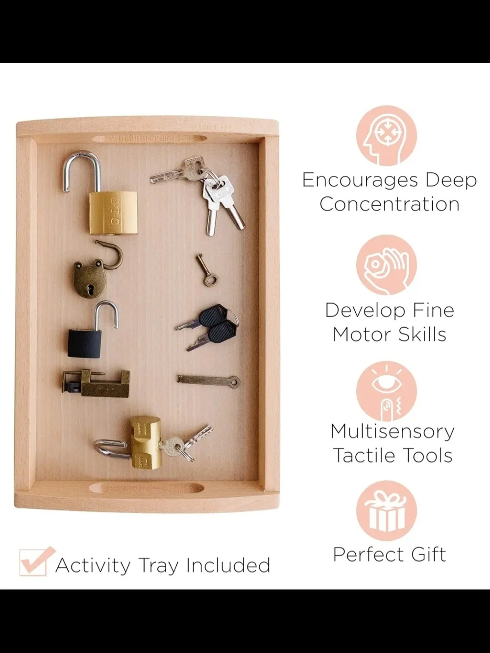 Montessori & Me Lock and Key Set